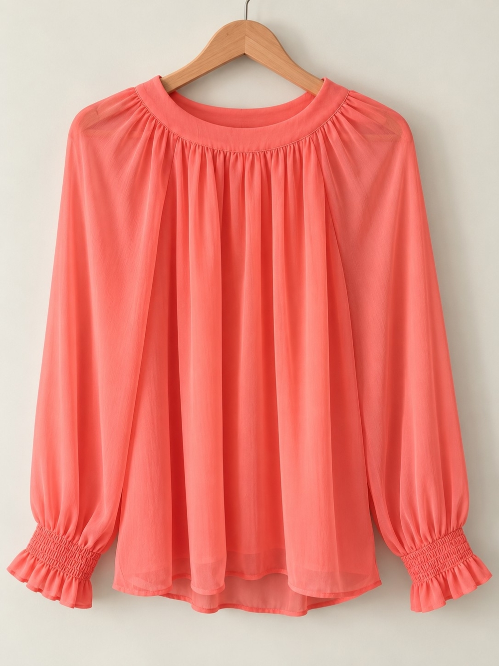 Old Navy Coral Chiffon Blouse – Size XL | New With Tags